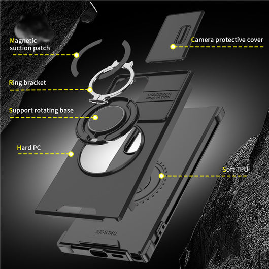 Funda Protectora con Soporte Giratorio y Ventana para Teléfono - Image 14