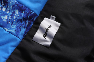 Chaqueta de Algodón Grueso con Letras Bordadas Estampado Montaña Nevada - Image 18