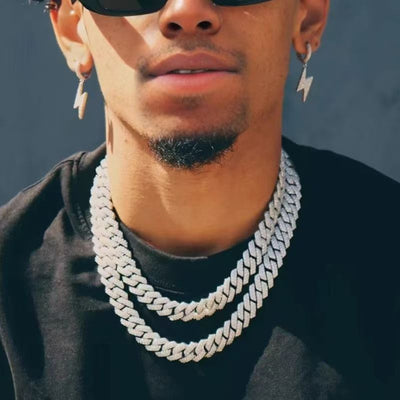 Cadena Cubana de Aleación con Strass Estilo Hip-hop para Hombre - Image 8
