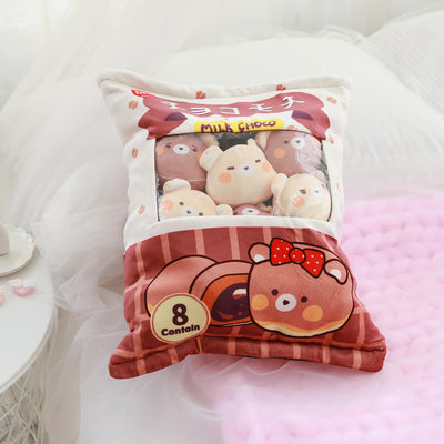 Set de 8 Peluches Osos Marrones Suaves en Bolsa - Image 9