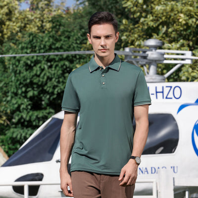 Camiseta Tipo Polo Ice Silk Unisex - Comodidad Fresca Todo el Día