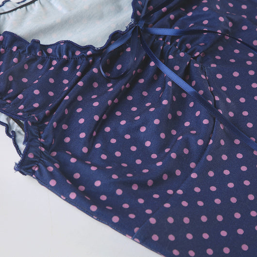 Blusa Sin Mangas Tejida con Estampado de Lunares - Image 10