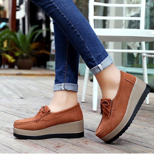 Zapatos Casuales para Mujer con Diseño de Moño y Plataforma Gruesa - Image 21