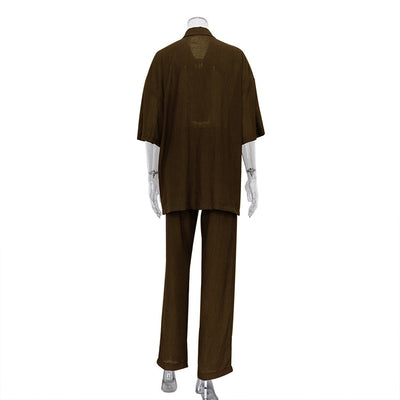 Conjunto Elegante de Pantalón y Blusa Suelta para Mujer - Image 22