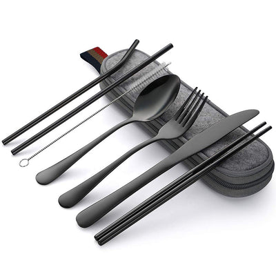 Juego de Utensilios Minimalista en Acero Inoxidable - Image 11