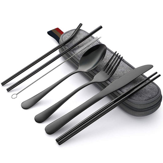 Juego de Utensilios Minimalista en Acero Inoxidable - Image 11