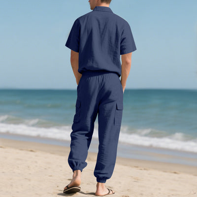 Conjunto de Trabajo Casual: Camisa Manga Corta y Pantalón - Image 26