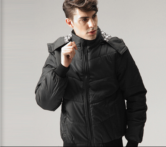 Chaqueta de Invierno con Capucha para Hombre, Estilo Coreano - Image 6