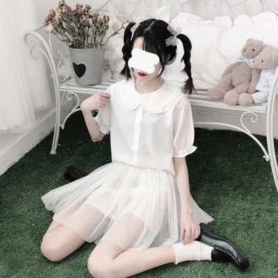 Blusa Lolita Japonesa Soft Girl de Verano con Mangas Abullonadas - Image 20
