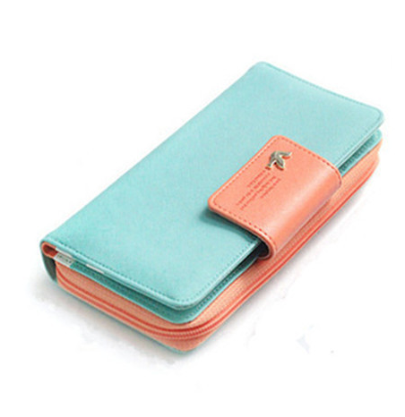 Billetera Retro con Cierre Largo para Mujer - Monedero Clutch con Clip para Billetes - Image 8