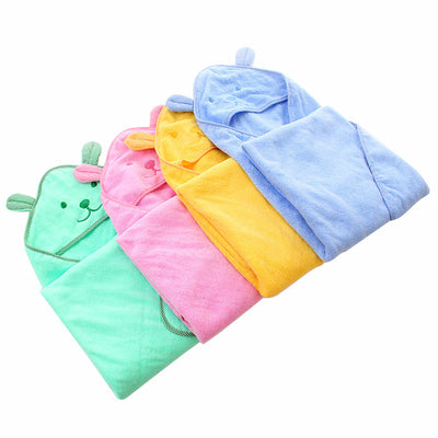 Toalla de Baño Infantil de Algodón con Osito Bordado - Image 4