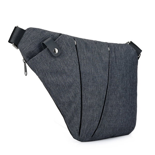 Bolsa de Lona para Hombre - Mochila Cruzada Multifunción con Protección Antirrobo