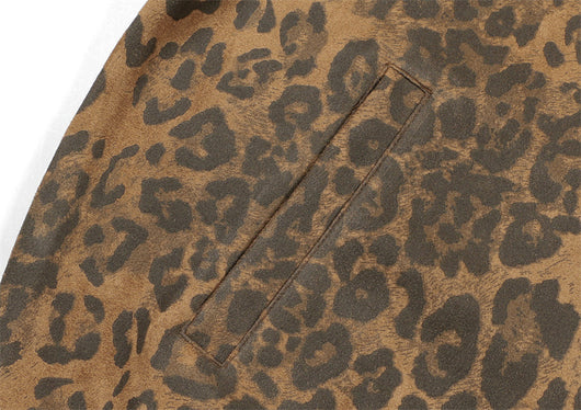 Chaqueta Retro Leopardo con Cuello Alzado y Cierre - Image 32