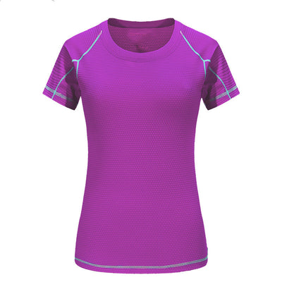 Camiseta Manga Corta de Seda para Hombre - Secado Rápido Cuello Redondo - Image 36