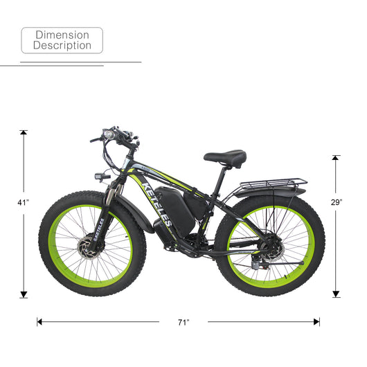 Bicicleta Eléctrica Dual Motor 21 Velocidades con Frenos de Aceite y Batería de Litio - Image 14