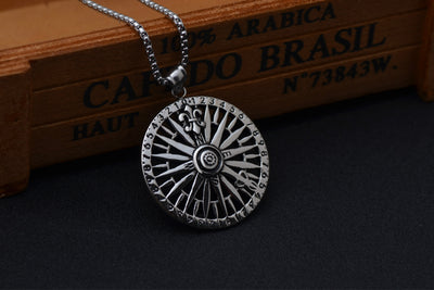 Collar Punk Retro de Acero Titanio para Hombre - Pendiente Acero Inoxidable - Image 3