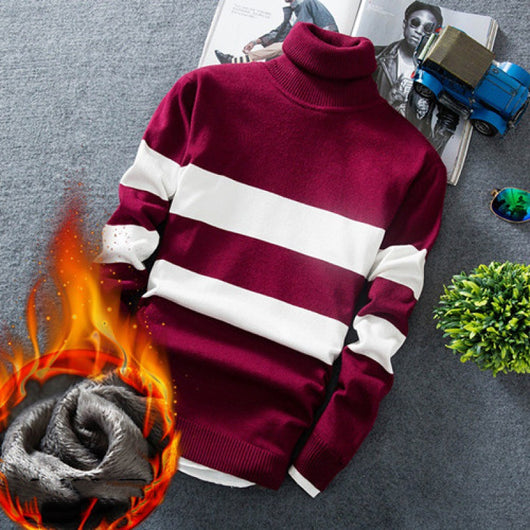 Suéter Cuello Alto Acolchado de Terciopelo para Adolescentes - Image 10