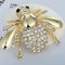 Cute bee brooch cardigan pin Dorado