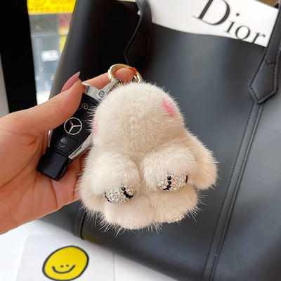 Llavero Colgante Conejo Peluche Mink Red Viral - Image 41