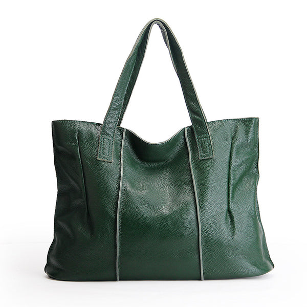 Bolso de Cuero Genuino para Hombro - Diseño Minimalista de Primera Calidad