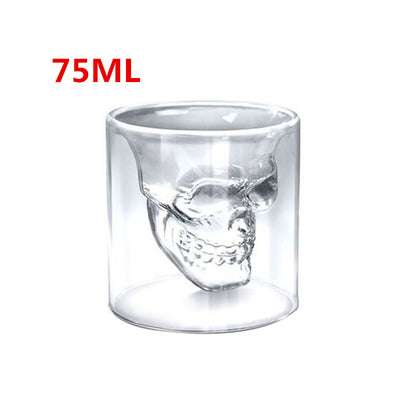 Vaso de Cristal Doble Transparente con Diseño Calavera - Image 11