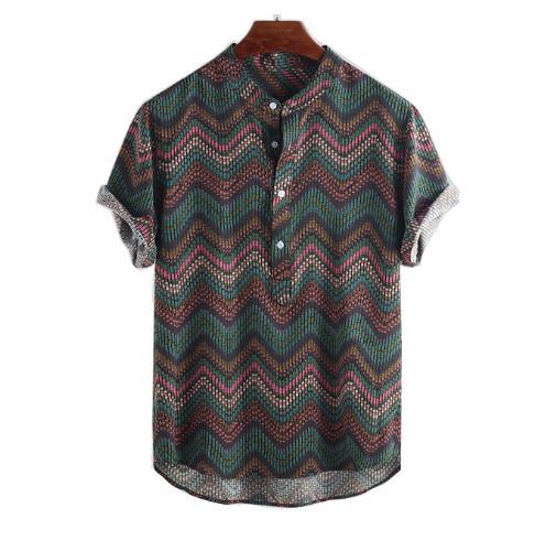 Blusa Escote V con Estampado de Olas - Image 5