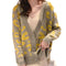 Cardigan Suelto Estilo Coreano para Mujer con Top Integrado