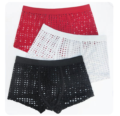 Bóxer Deportivo de Malla Transpirable para Hombre Talla Grande - Image 12
