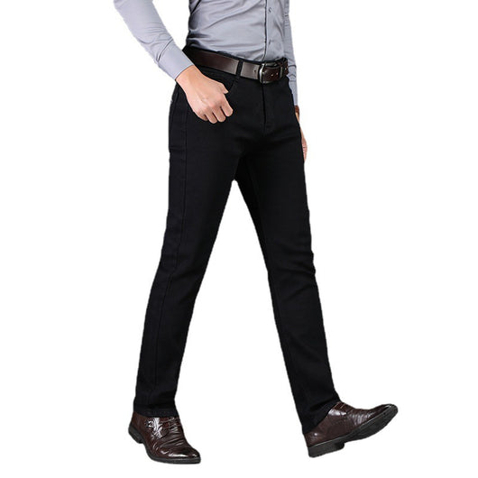 Pantalones Casuales Rectos con Elastano para Hombre - Image 3