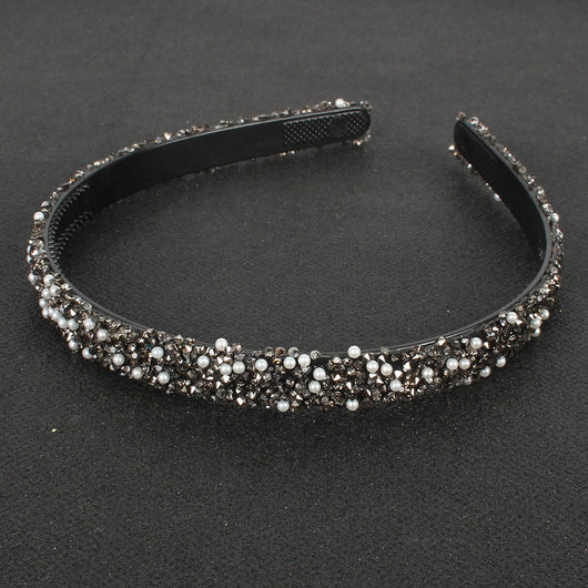 Diadema Semicircular Retro con Diamantes de Colores - Image 9