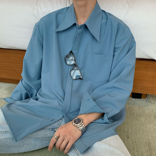 Camisa Blanca Manga Larga Estilo Coreano Sin Planchado - Image 14