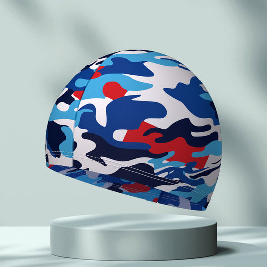 Gorro de Natación Elástico y Cómodo con Estampado Simple - Image 8