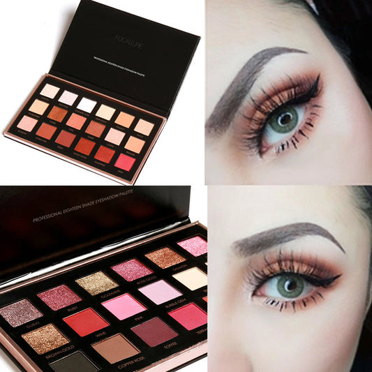 Paleta de 18 Sombras Eyeshadow Tonos Tierra y Atardecer