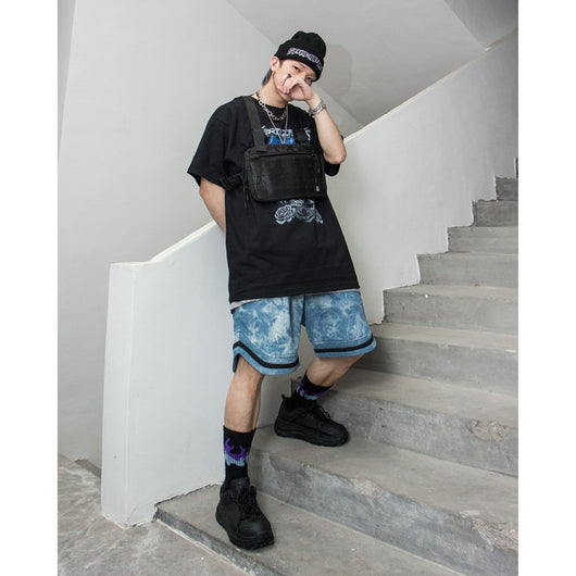Shorts de Mezclilla Desteñida para Hombre - Image 3