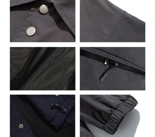 Chaqueta de Trabajo Manga Larga Minimalista para Hombre - Image 2