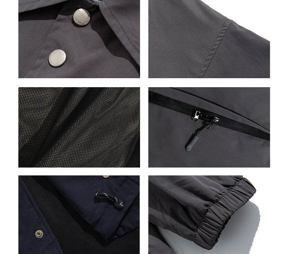 Chaqueta de Trabajo Manga Larga Minimalista para Hombre