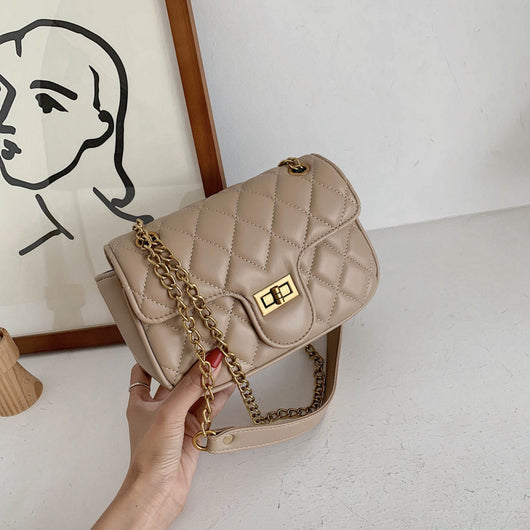 Bolso Bandolera Cuadrado con Cadena de Diamantes - Diseño Versátil - Image 14