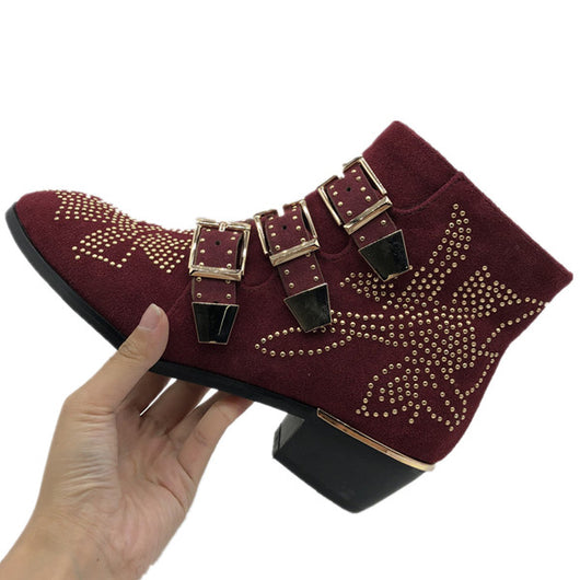 Botas Cortas Tachonadas para Tallas Grandes - Image 4