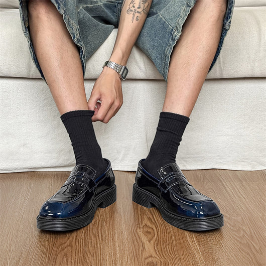Zapatos de Cuero Estilo Británico con Suela Gruesa - Comodidad Hong Kong para Primavera y Otoño - Image 7