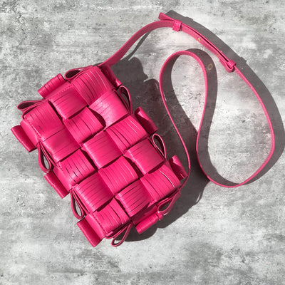 Bolsa de Cuero Tejido Bandolera Casual para Mujer - Image 9