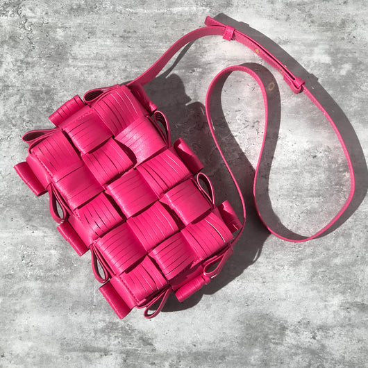 Bolsa de Cuero Tejido Bandolera Casual para Mujer - Image 9