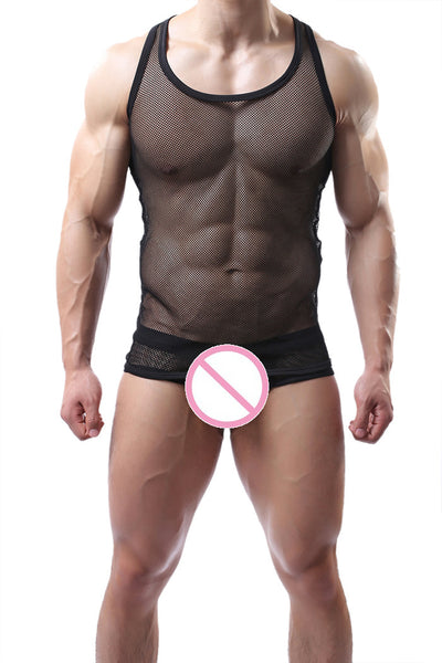 Chaleco Deportivo de Malla para Hombre - Talla Grande - Image 4