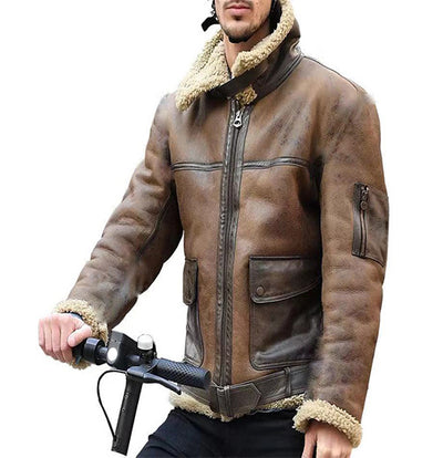 Chaqueta de Piel Sintética con Personalidad para Hombre - Image 4