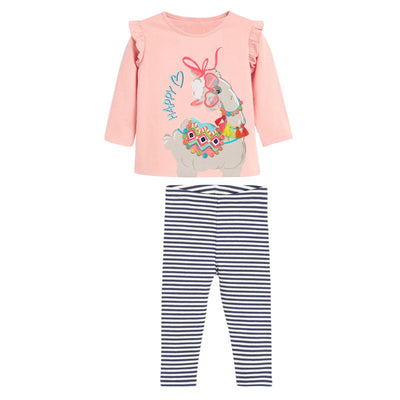 Conjunto Infantil de Rayas con Estampado Caricaturesco - Image 8