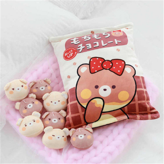 Bolsa Grande de Snacks Deliciosos y Peluches Suaves - Image 16