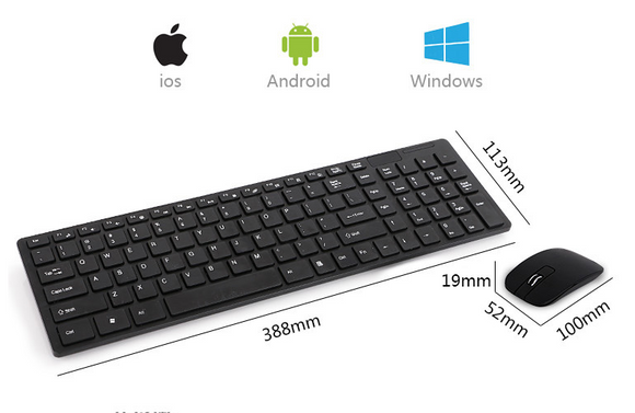 Set Inalámbrico de Teclado y Ratón HK-06 para Portátiles
