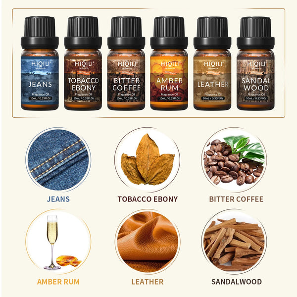 Set de Aceites Aromaterápicos Puros de Plantas Individuales