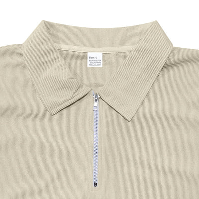 Polo Corduroy Holgado con Medio Cierre para Hombre - Image 38