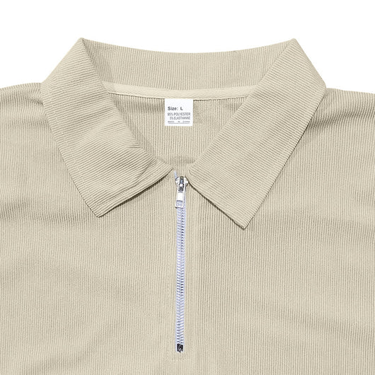 Polo Corduroy Holgado con Medio Cierre para Hombre - Image 38