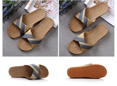 Pantuflas Antideslizantes de Lino Cómodo - Image 13